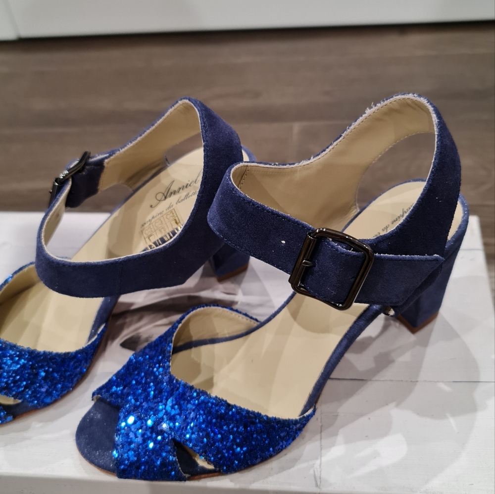 Anniel Made in Italy Leather Heels Size 5 New